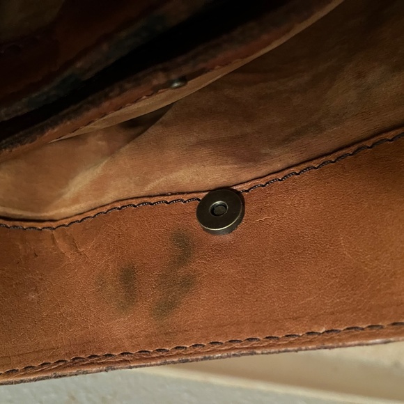 Patricia Nash Italian Leather PatchWork Tote HandBag Purse - Picture 9 of 12